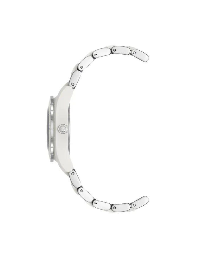 Anne Klein Consider It Recycled Ocean Plastic Bracelet Watch White Women Watches 038 Jewelry