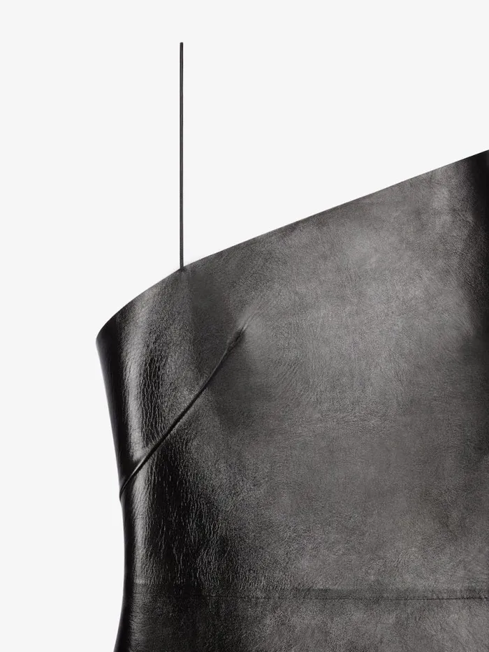 Asymmetric Dress In Leather Black Women Givenchy Dresses