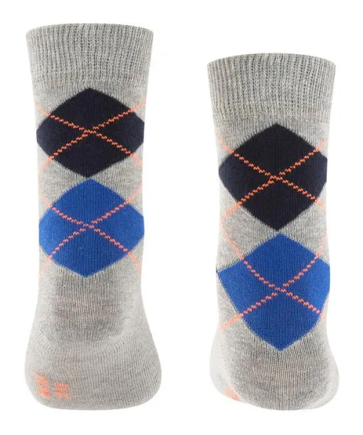 Babies and Kids Classic Argyle Kids Socks Light Grey FALKE Socks