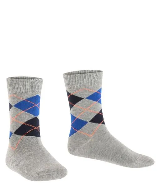 Babies and Kids Classic Argyle Kids Socks Light Grey FALKE Socks