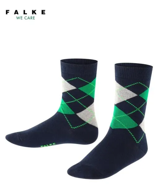 Babies and Kids Classic Argyle Kids Socks Marine FALKE Socks