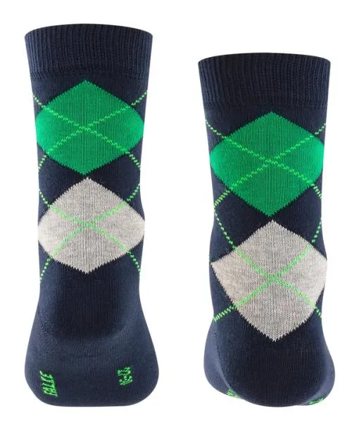 Babies and Kids Classic Argyle Kids Socks Marine FALKE Socks