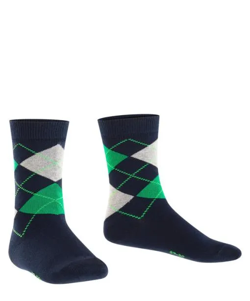 Babies and Kids Classic Argyle Kids Socks Marine FALKE Socks