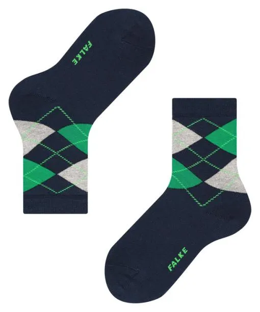 Babies and Kids Classic Argyle Kids Socks Marine FALKE Socks