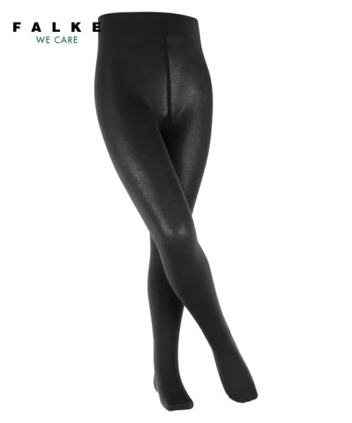 Babies and Kids Cotton Touch Kids Tights Black FALKE Tights and Leggings