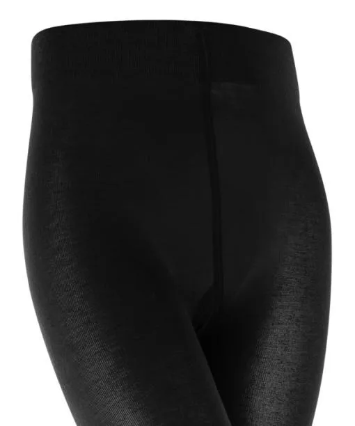 Babies and Kids Cotton Touch Kids Tights Black FALKE Tights and Leggings