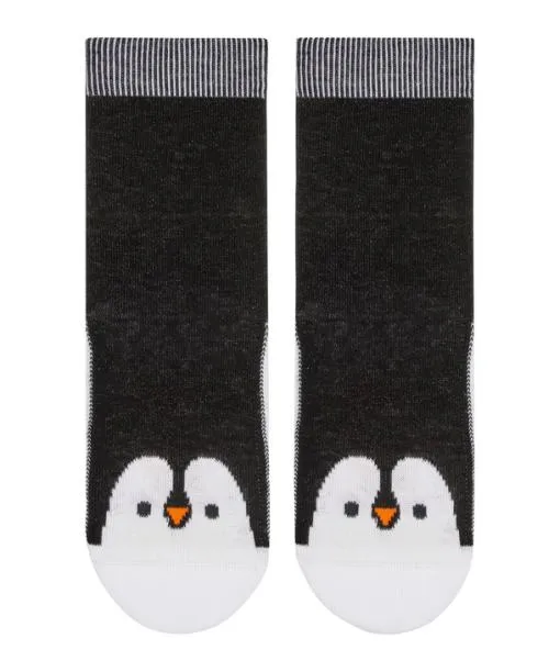 Babies and Kids Penguin Handpuppet Kids Socks Black FALKE Socks
