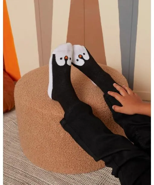 Babies and Kids Penguin Handpuppet Kids Socks Black FALKE Socks