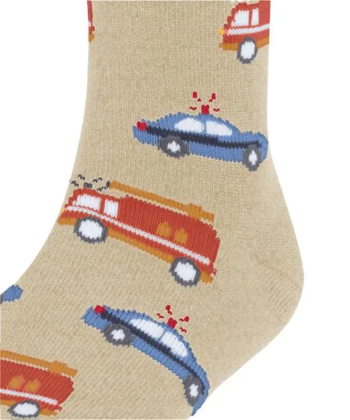 Babies and Kids Police And Fire Cars Kids Socks Sand Mel FALKE Socks