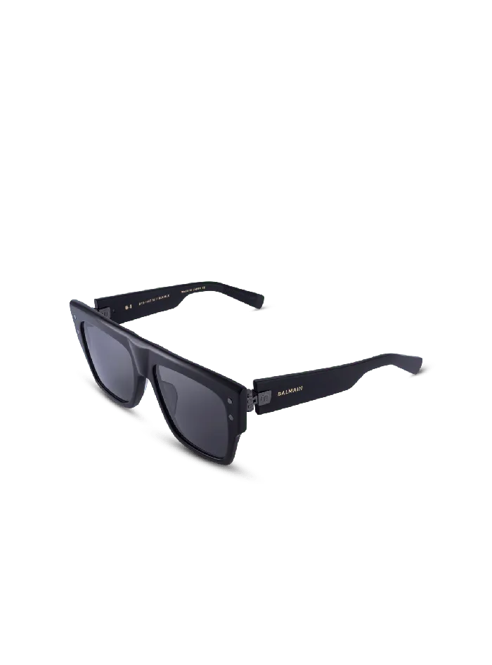 Balmain Eyewear Men Acetate BI Sunglasses Black Balmain Eyewear Men Acetate BI Sunglasses Black