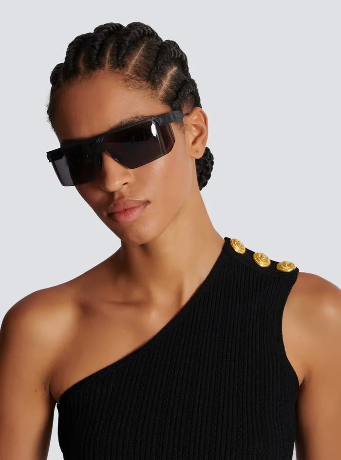 Balmain Eyewear MenWomen Major Sunglasses Black