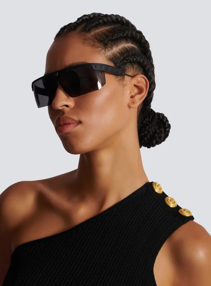 Balmain Eyewear MenWomen Major Sunglasses Black