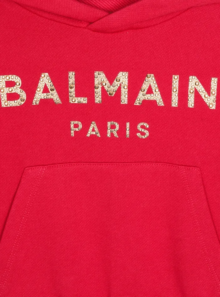 Balmain Kids Logo Sweatshirt Pink