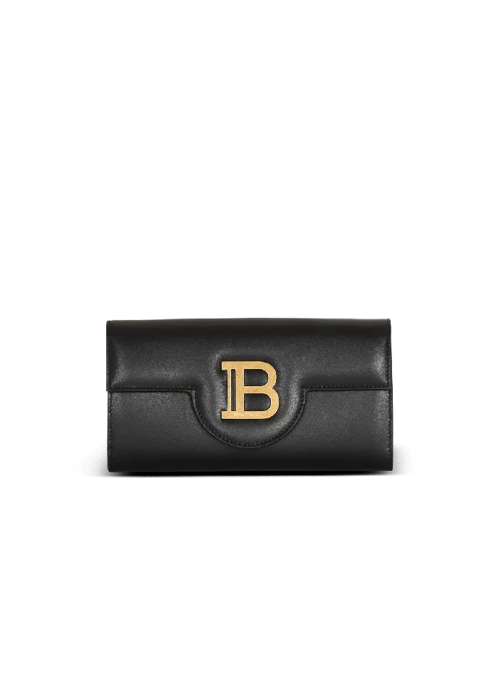 Balmain Small Leather Goods Women BBuzz Leather Wallet Black