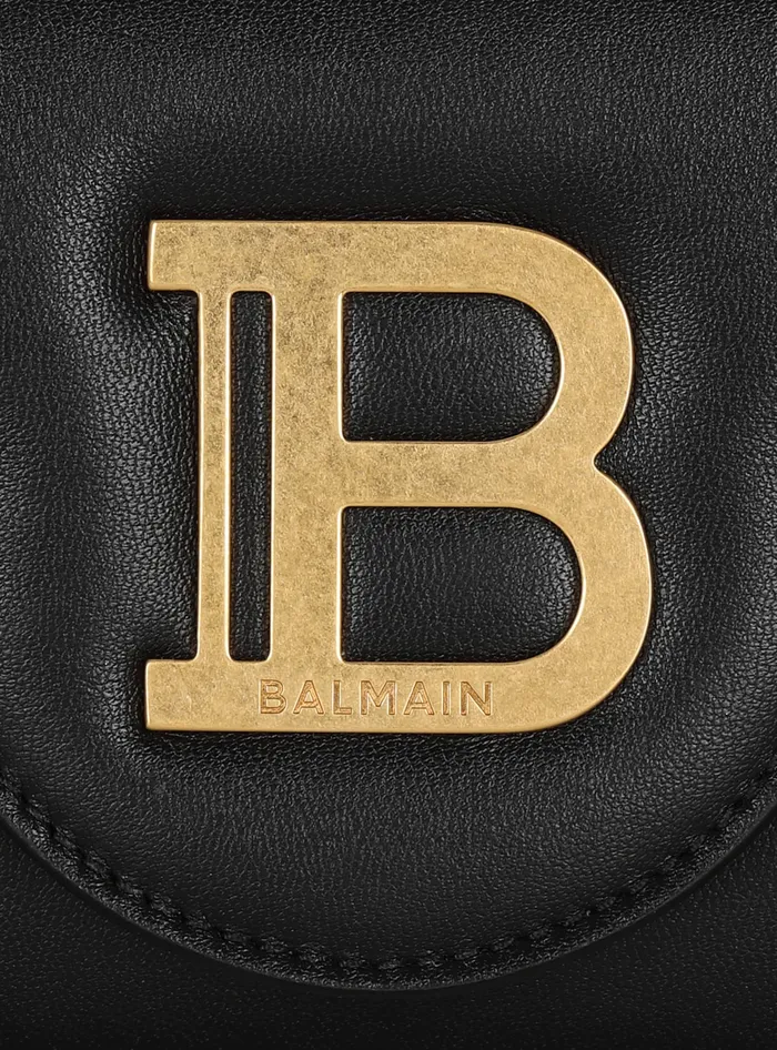 Balmain Small Leather Goods Women BBuzz Leather Wallet Black