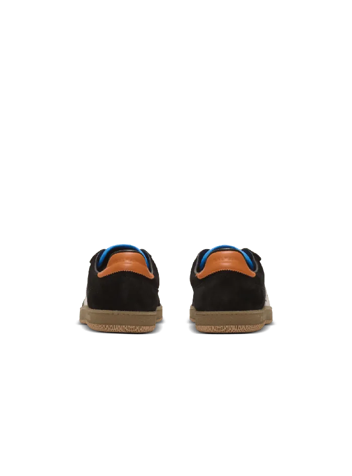 Balmain Sneakers Men Swan Sneakers In Calfskin And Suede Multicolor