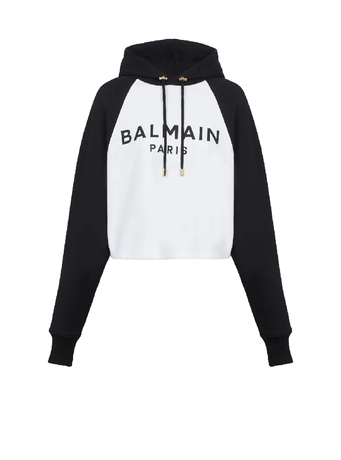 Balmain Sweatshirts Women Paris Hoodie Black