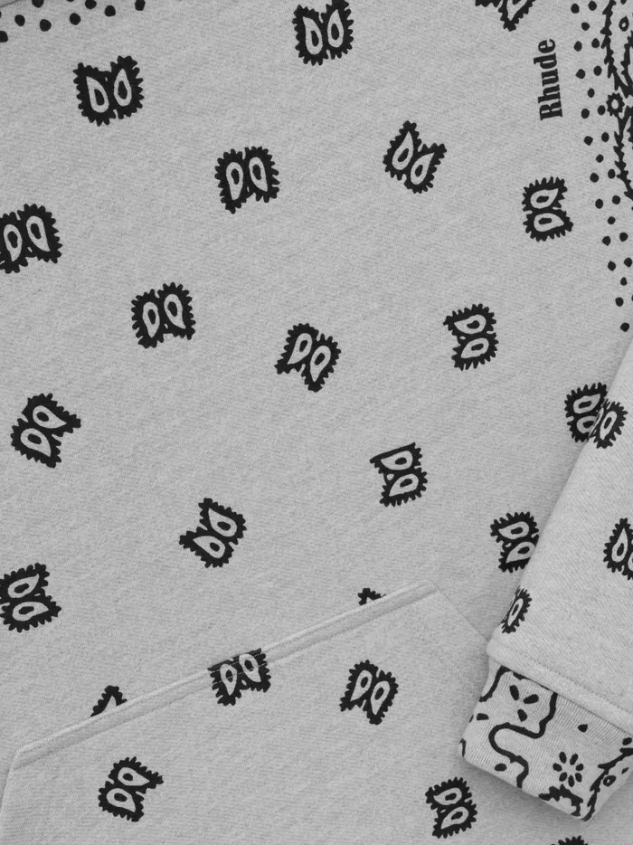BANDANA PRINT HOODIE Men Rhude Sweatshirts