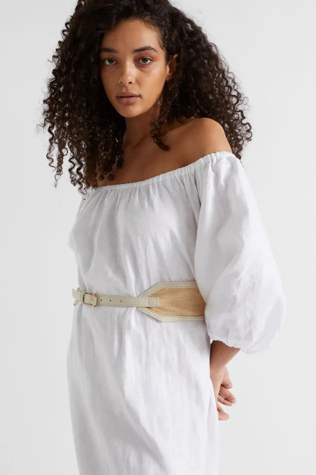 Belts Woman Seed Heritage Elena Wide Waist Belt Stone