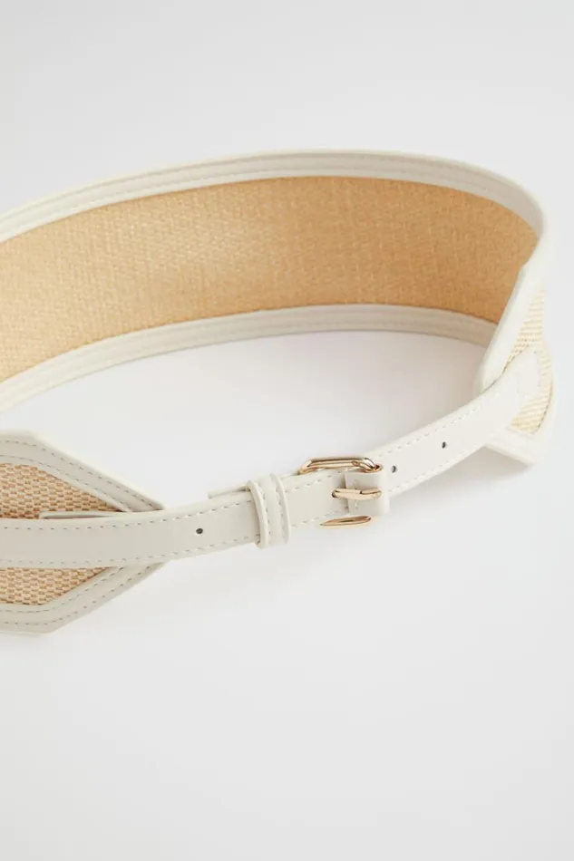 Belts Woman Seed Heritage Elena Wide Waist Belt Stone