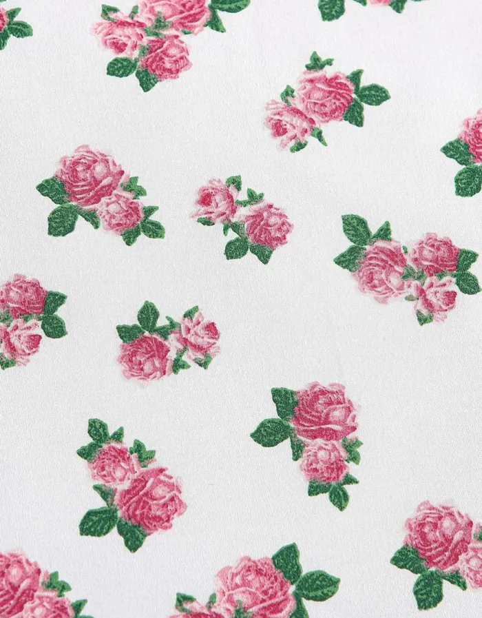 Betsey Johnson Women BETSEYS TINY PINK ROSES QUEEN SHEET SET MULTI Betsey Johnson Women BETSEYS TINY PINK ROSES QUEEN SHEET SET MULTI