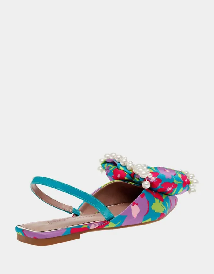 Betsey Johnson Women CAMILO GREEN MULTI Teal Multi