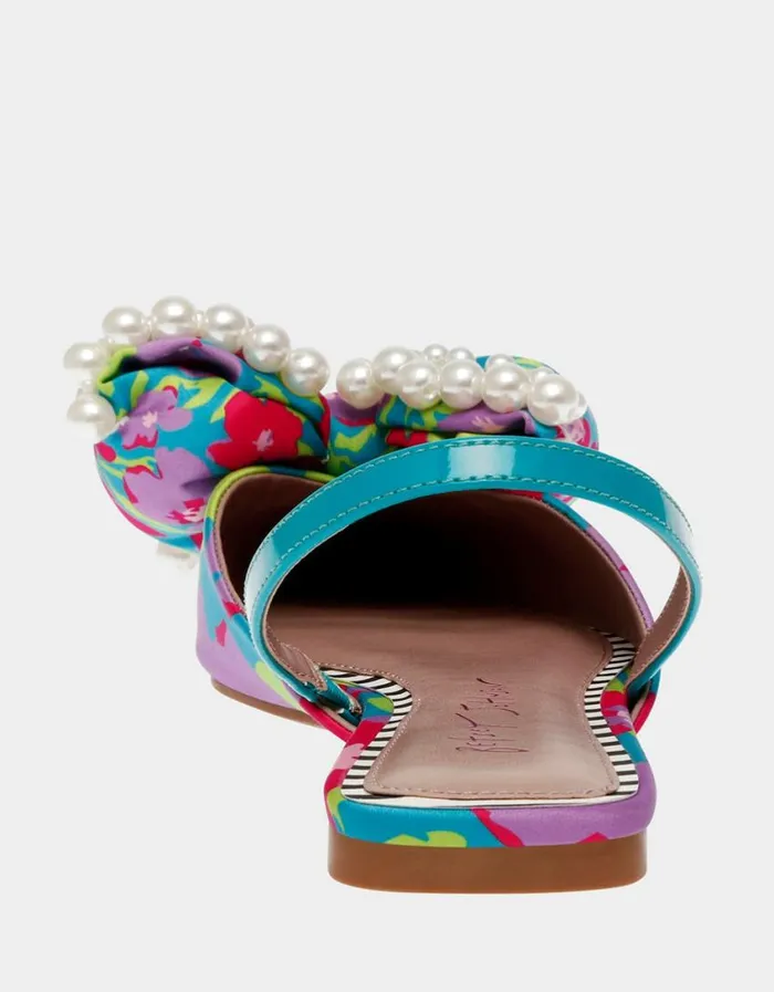 Betsey Johnson Women CAMILO GREEN MULTI Teal Multi