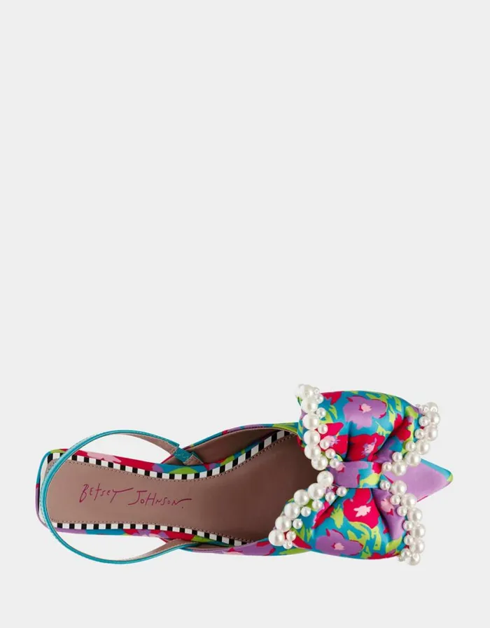Betsey Johnson Women CAMILO GREEN MULTI Teal Multi
