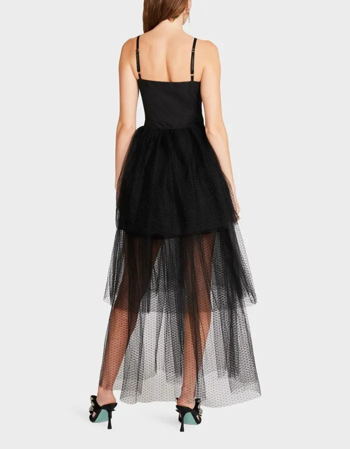 Betsey Johnson Women EMILY TULLE DRESS BLACK