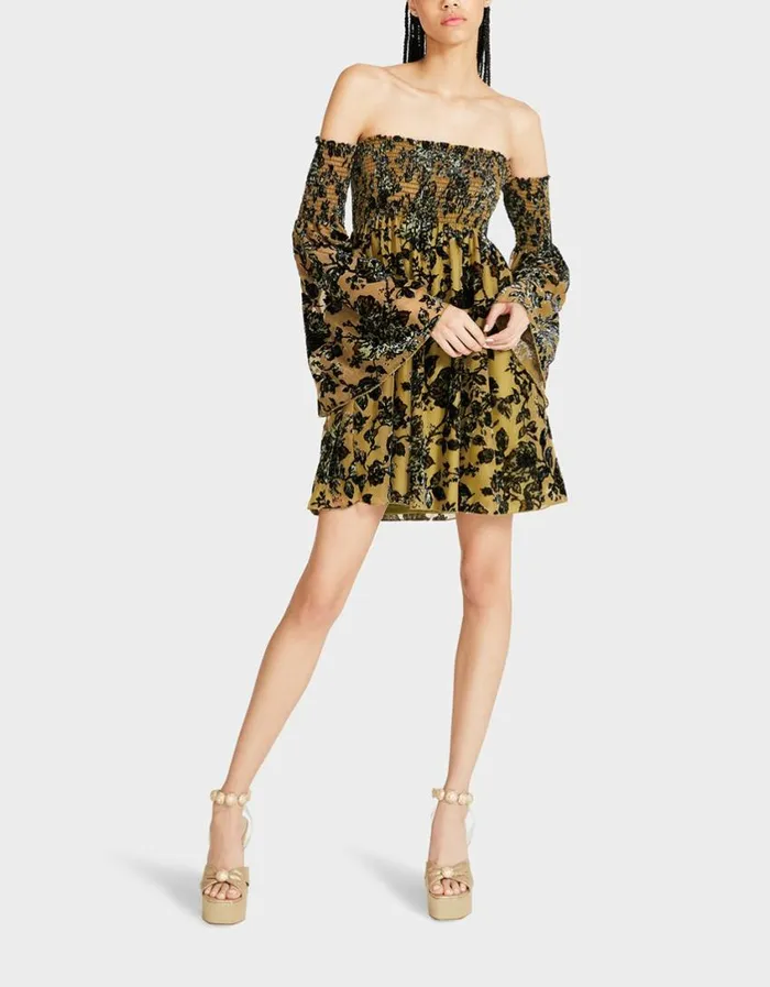 Betsey Johnson Women ESSIE MINI DRESS YELLOW Yellow