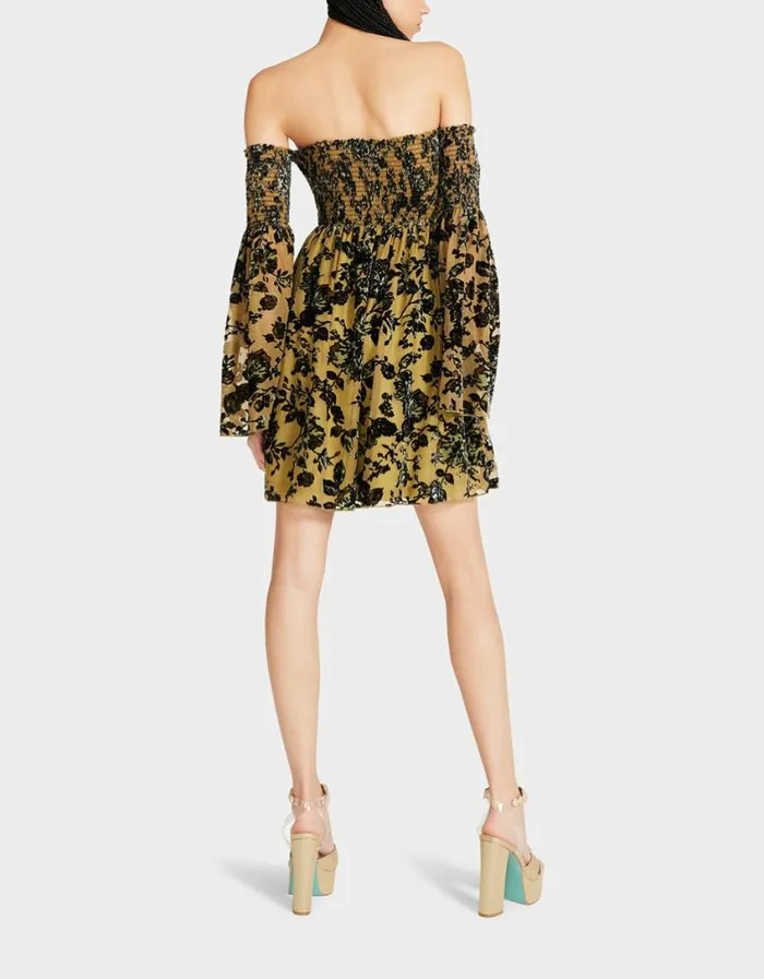 Betsey Johnson Women ESSIE MINI DRESS YELLOW Yellow