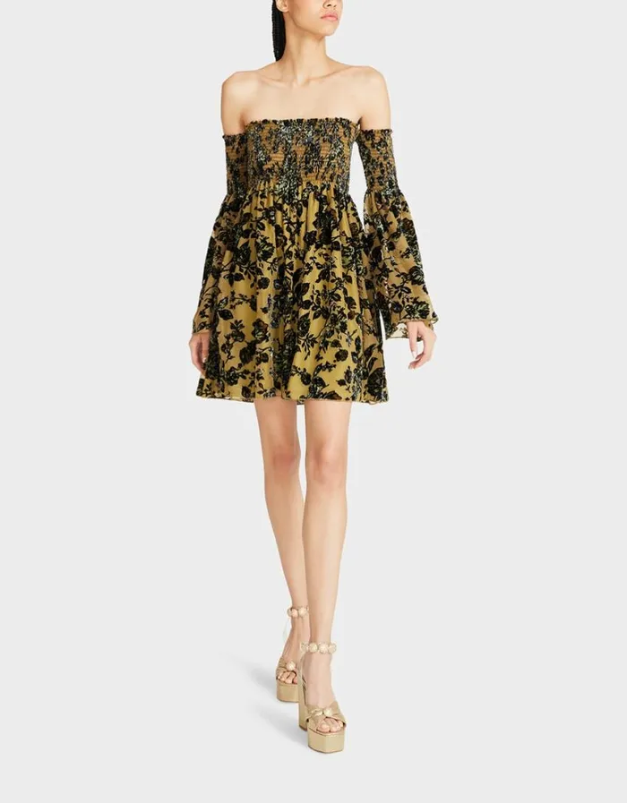 Betsey Johnson Women ESSIE MINI DRESS YELLOW Yellow