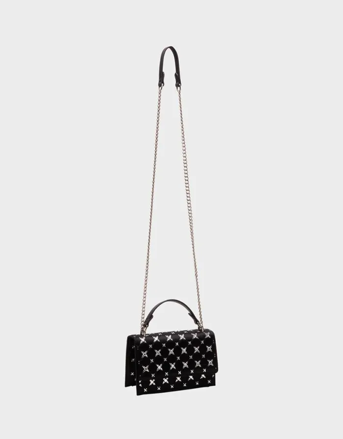 Betsey Johnson Women GEMSTONE CONVERTIBLE BAG BLACK Betsey Johnson Women GEMSTONE CONVERTIBLE BAG BLACK