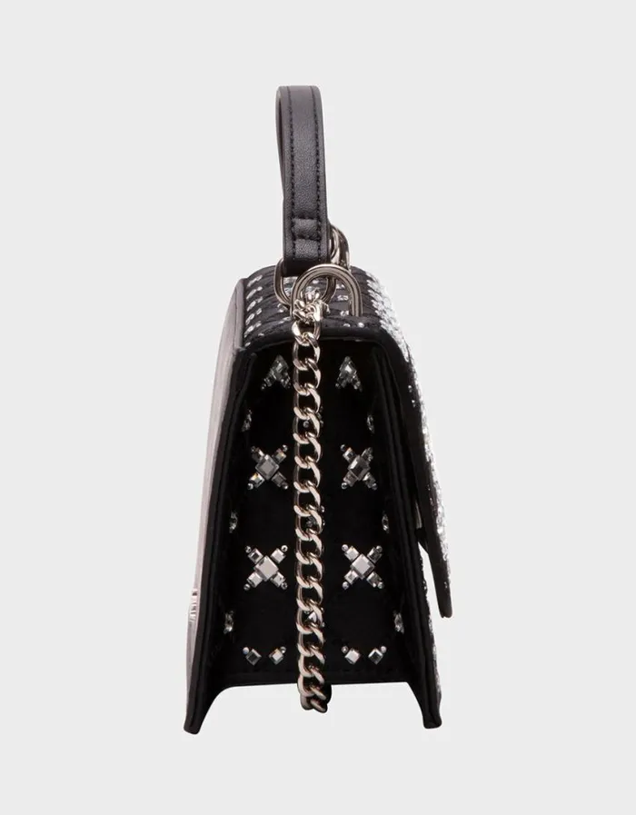 Betsey Johnson Women GEMSTONE CONVERTIBLE BAG BLACK Betsey Johnson Women GEMSTONE CONVERTIBLE BAG BLACK