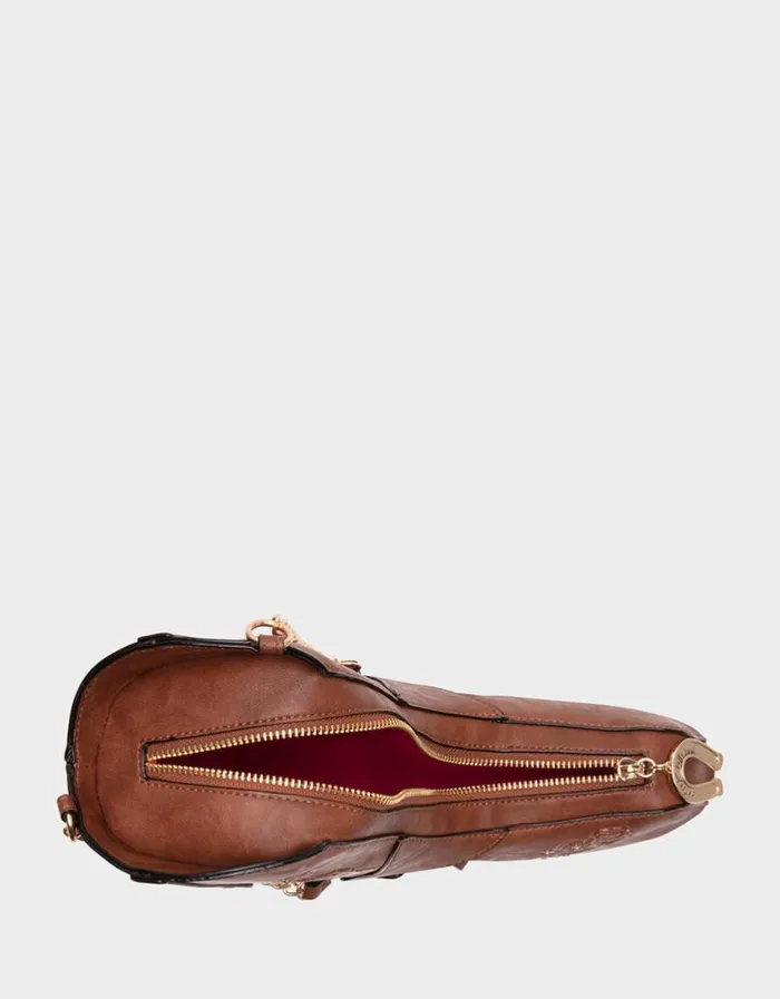 Betsey Johnson Women KITSCH GIDDYUP COWBOY CROSSBODY BROWN Betsey Johnson Women KITSCH GIDDYUP COWBOY CROSSBODY BROWN