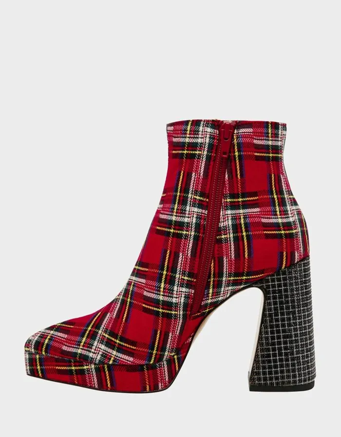 Betsey Johnson Women RAYLAN RED PLAID Red Plaid