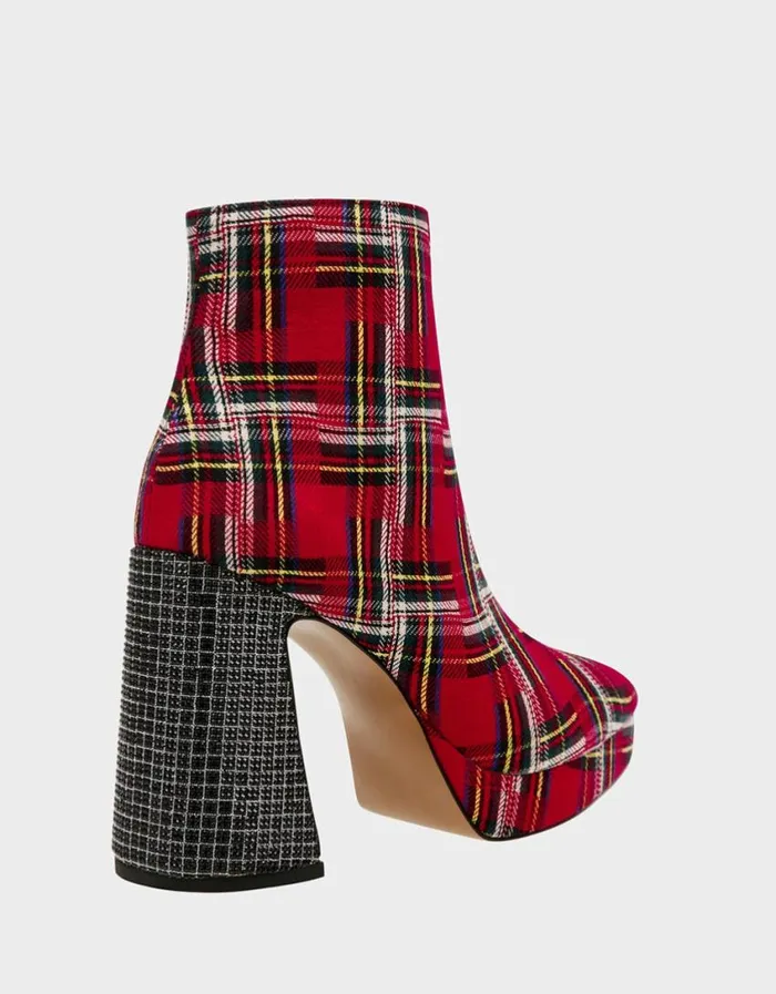 Betsey Johnson Women RAYLAN RED PLAID Red Plaid