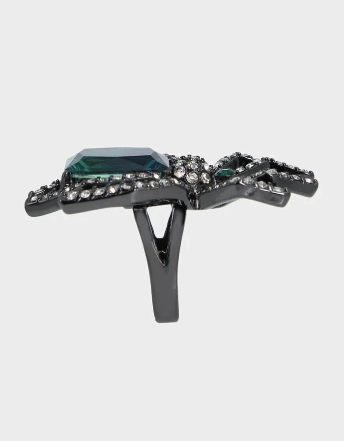 Betsey Johnson Women RICH WITCH SPIDER RING GREEN Betsey Johnson Women RICH WITCH SPIDER RING GREEN