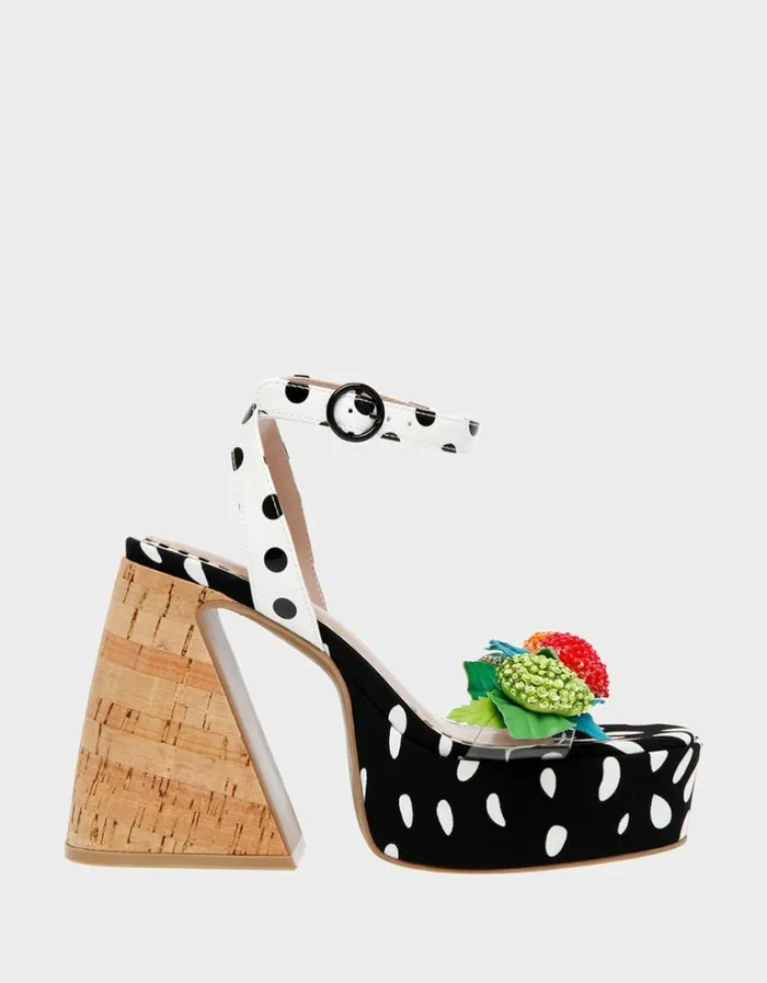 Betsey Johnson Women SPRITE BLACKWHITE Black White