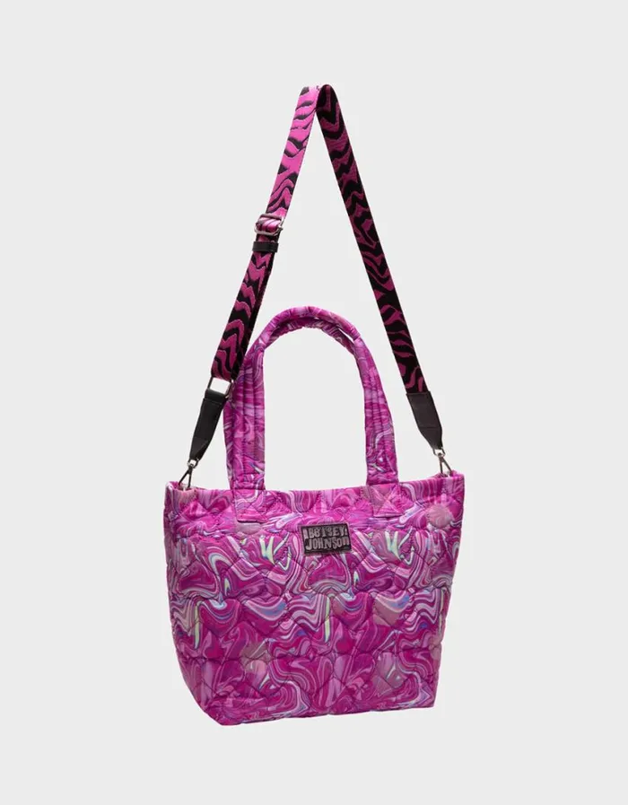 Betsey Johnson Women TEMPERATURE CHANGING TOTE PINK MULTI