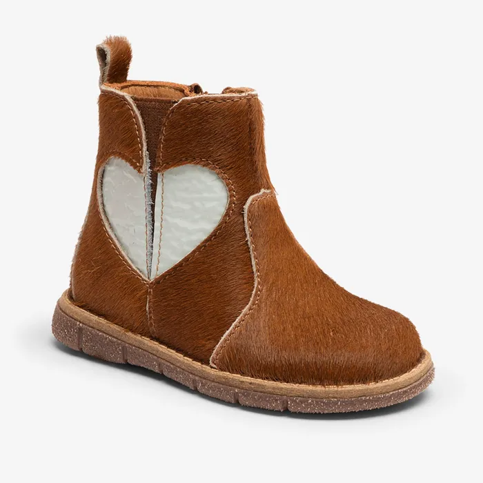 bisgaardshoes maggie squirrel fur Brown KIDS Winter boots