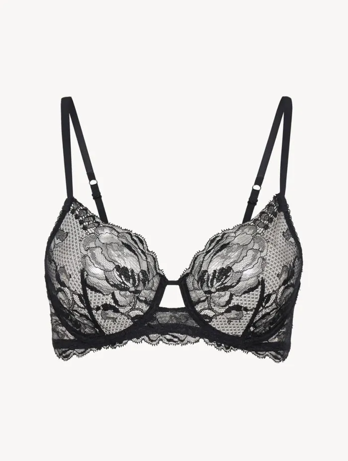 Black Lace Underwired Bra Lingerie La Perla Underwired