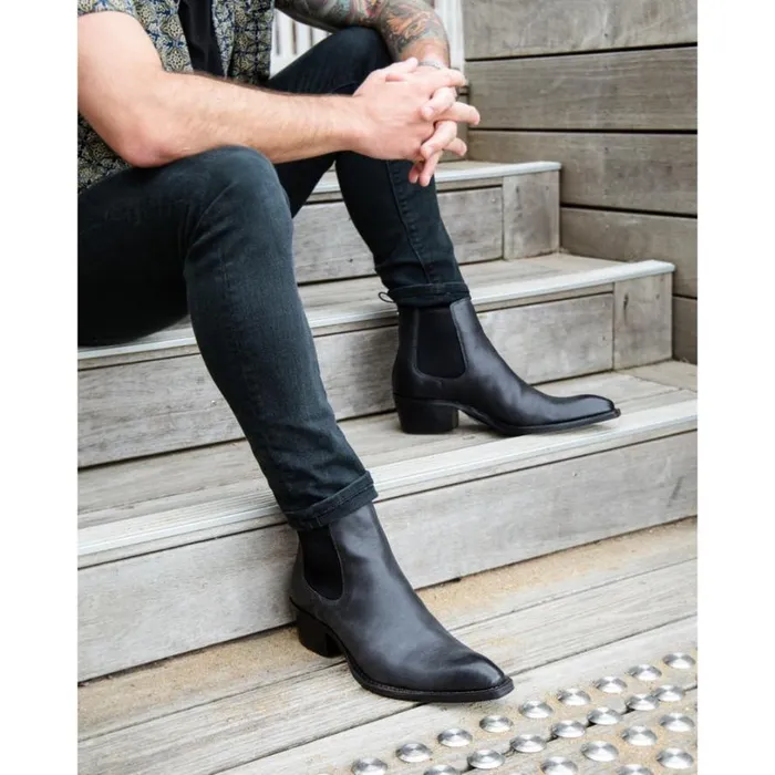 Boots Men Windsor Smith ORION BLACK LEATHER BOOTS Boots Men Windsor Smith ORION BLACK LEATHER BOOTS