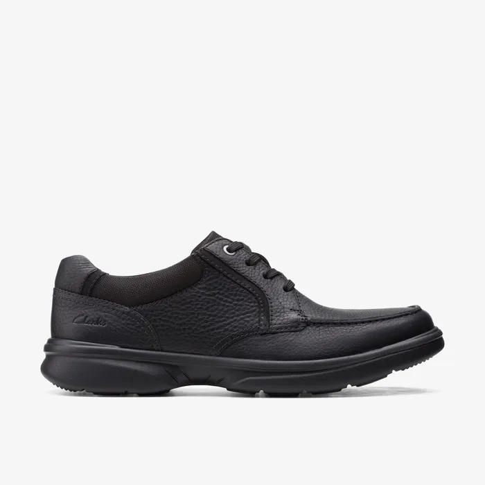 Bradley Vibe Black Tumbled Leather Men Clarks Casual Dress Shoes