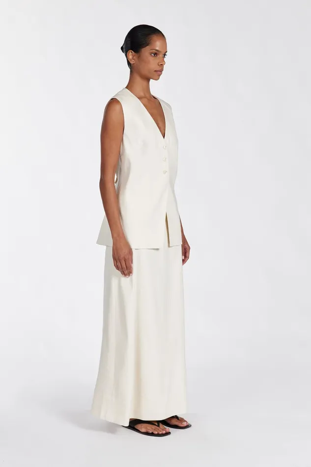 BRAX CREAM LONGLINE VEST Women DISSH Vests