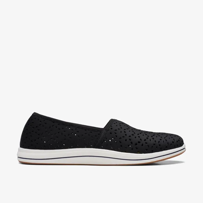 Breeze Emily Black Women Clarks Flats