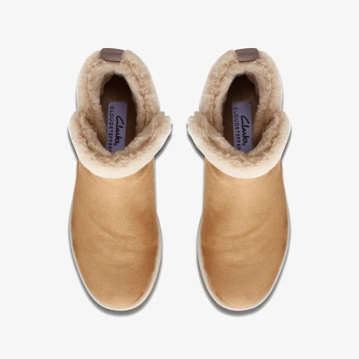 Breeze Fur Tan Women Clarks Boots and Booties