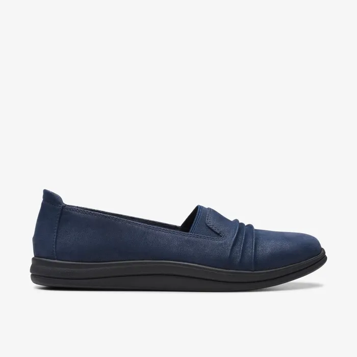 Breeze Sol Navy Women Clarks Flats