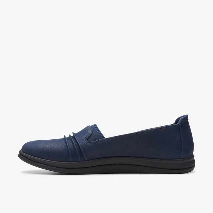 Breeze Sol Navy Women Clarks Flats