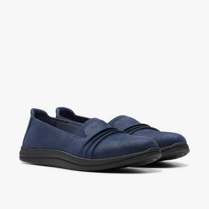 Breeze Sol Navy Women Clarks Flats